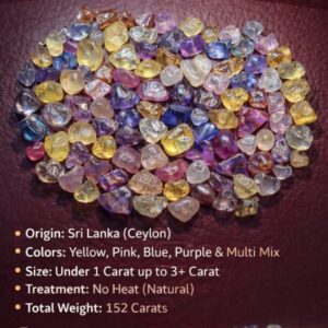 Premium Sri Lankan Sapphire Lot- 50$ Per Ct