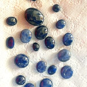 Beautiful Blue Sapphire Opaque Stone Lot.