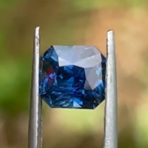 Natural Peacock Blue Sapphire for Sale | 1.68 ct Unheated Blue Sapphire