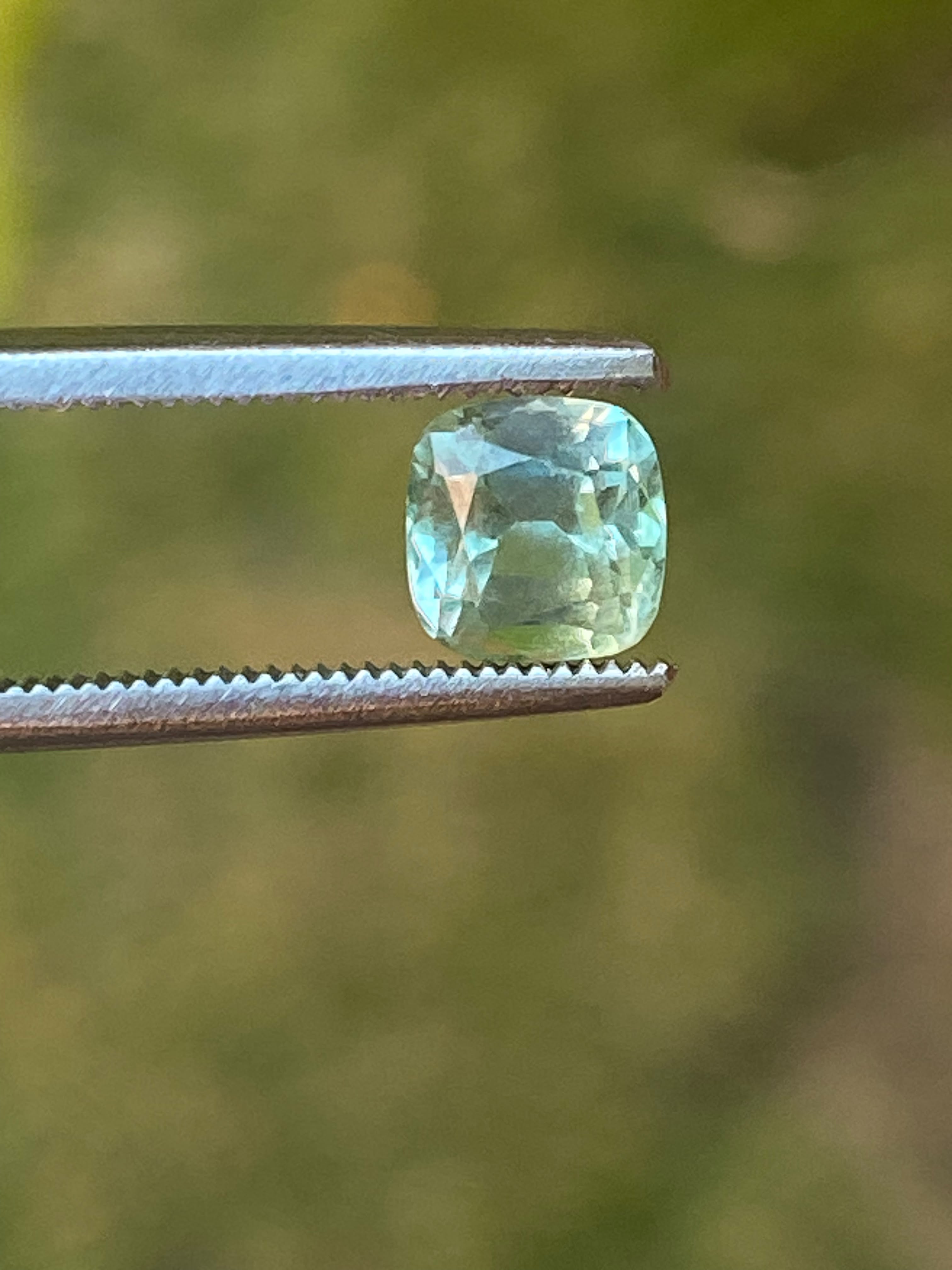 1.75ct Natural Mint Green Tourmaline Cushion Pair 2pc Lot Afghanistan Eye Clean - Image 4