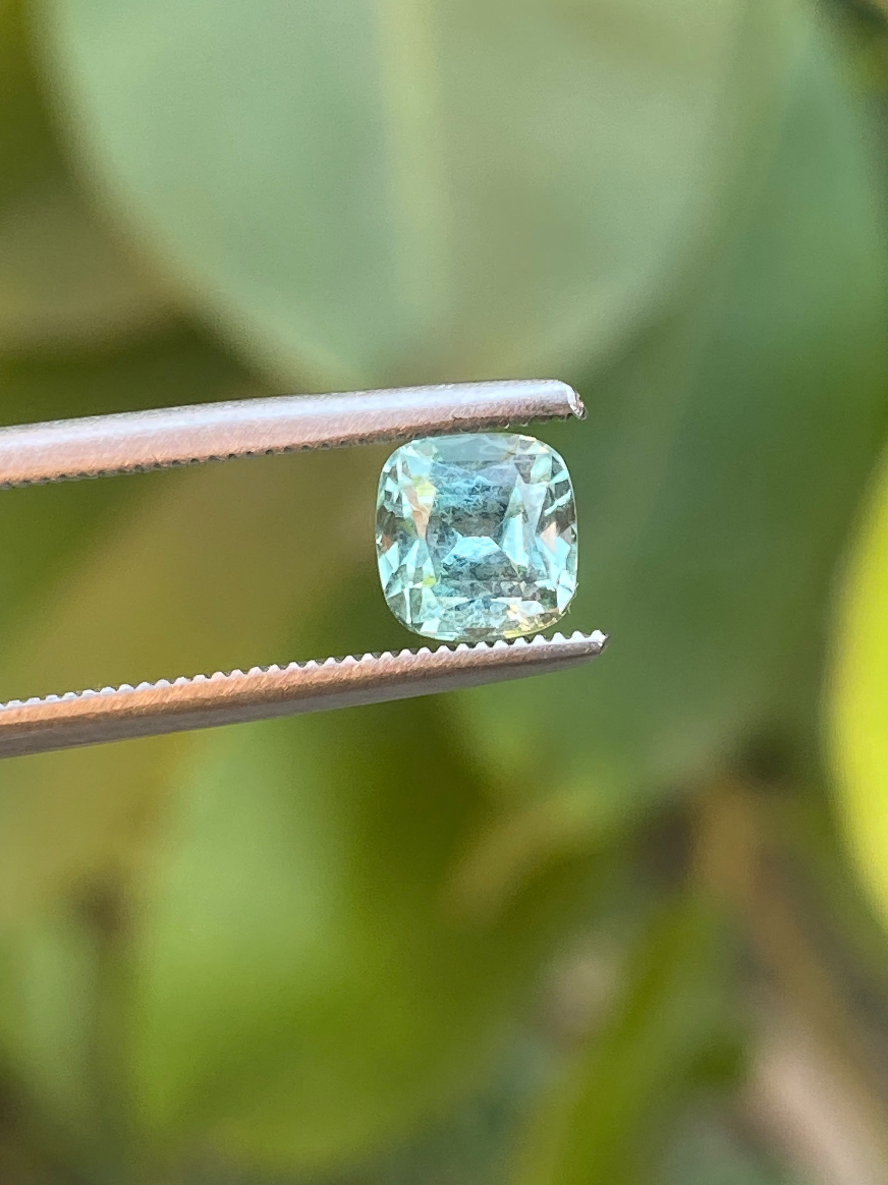 1.75ct Natural Mint Green Tourmaline Cushion Pair 2pc Lot Afghanistan Eye Clean - Image 7