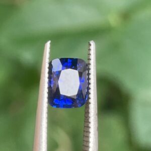 Captivating 1.08ct Royal Blue Sapphire | Natural Cushion Cut Gemstone