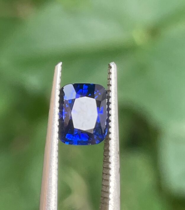 Captivating 1.08ct Royal Blue Sapphire | Natural Cushion Cut Gemstone