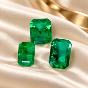Elegant Pair of 3.5 Ct Natural Swat Emerald
