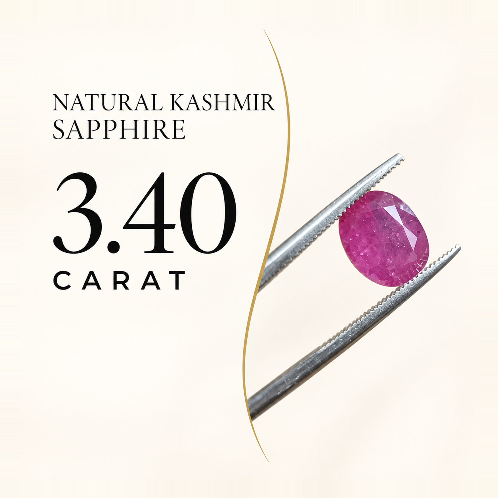 Natural Kashmir Sapphire - Image 4