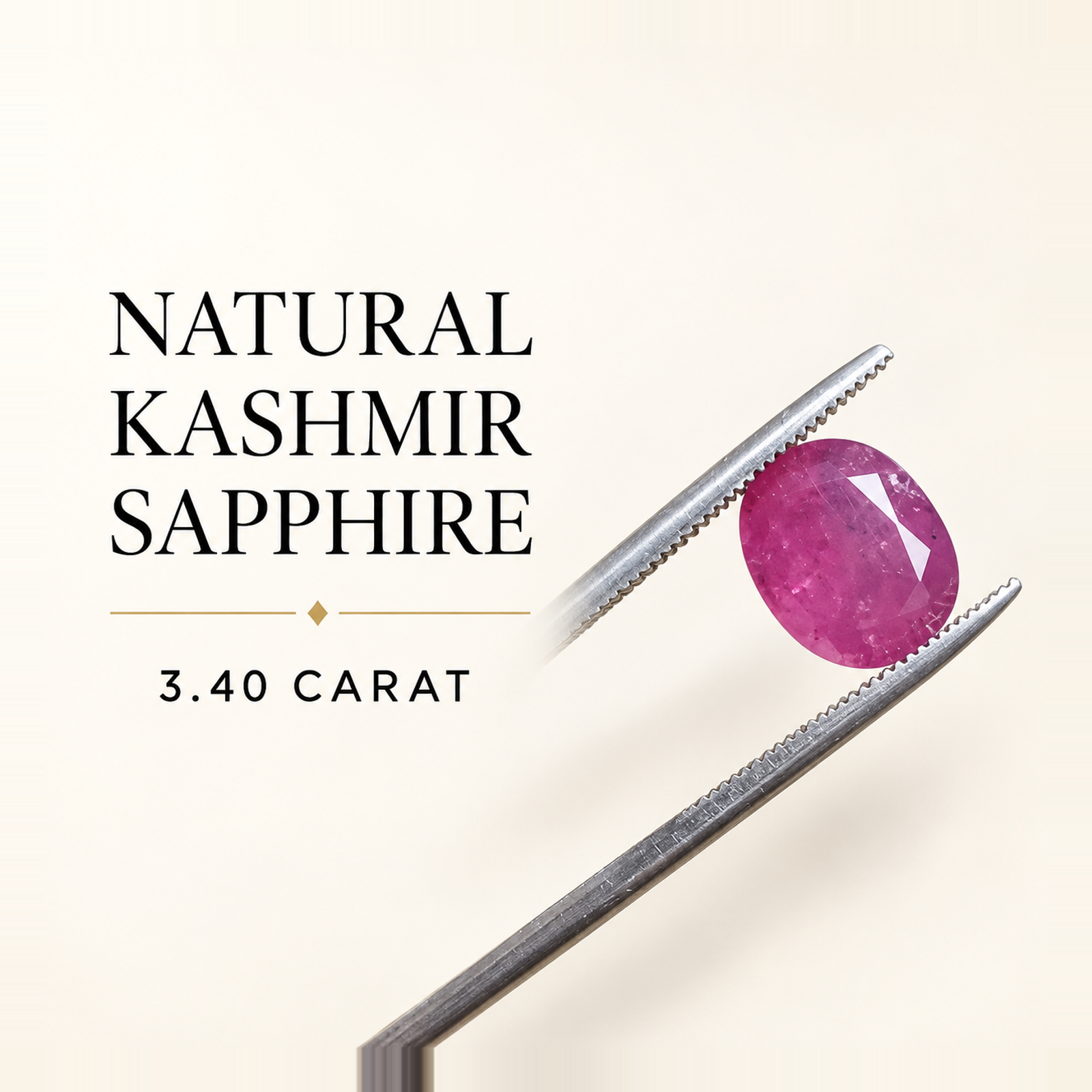 Natural Kashmir Sapphire - Image 3