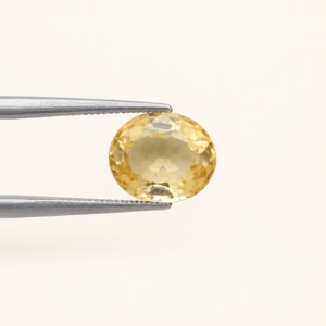 Natural Ceylon Yellow Sapphire Stone.
