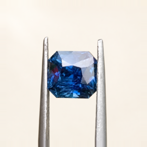 Natural Peacock Blue Sapphire for Sale | 1.68 ct Unheated Blue Sapphire